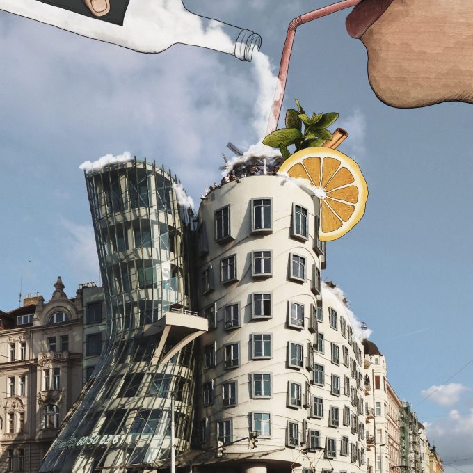 Print - Tančící dům